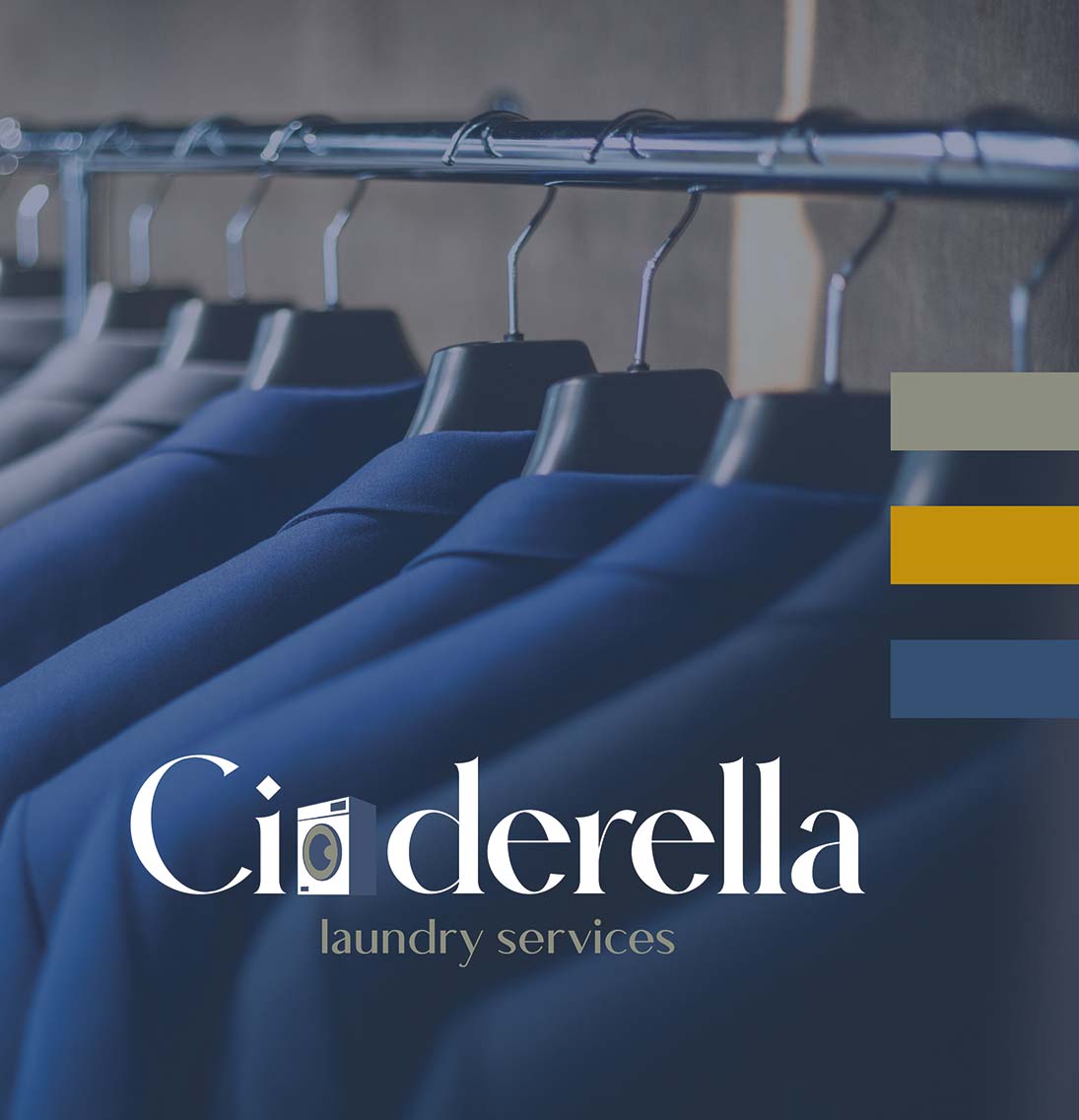 Cinderella Laundry services Brand identity